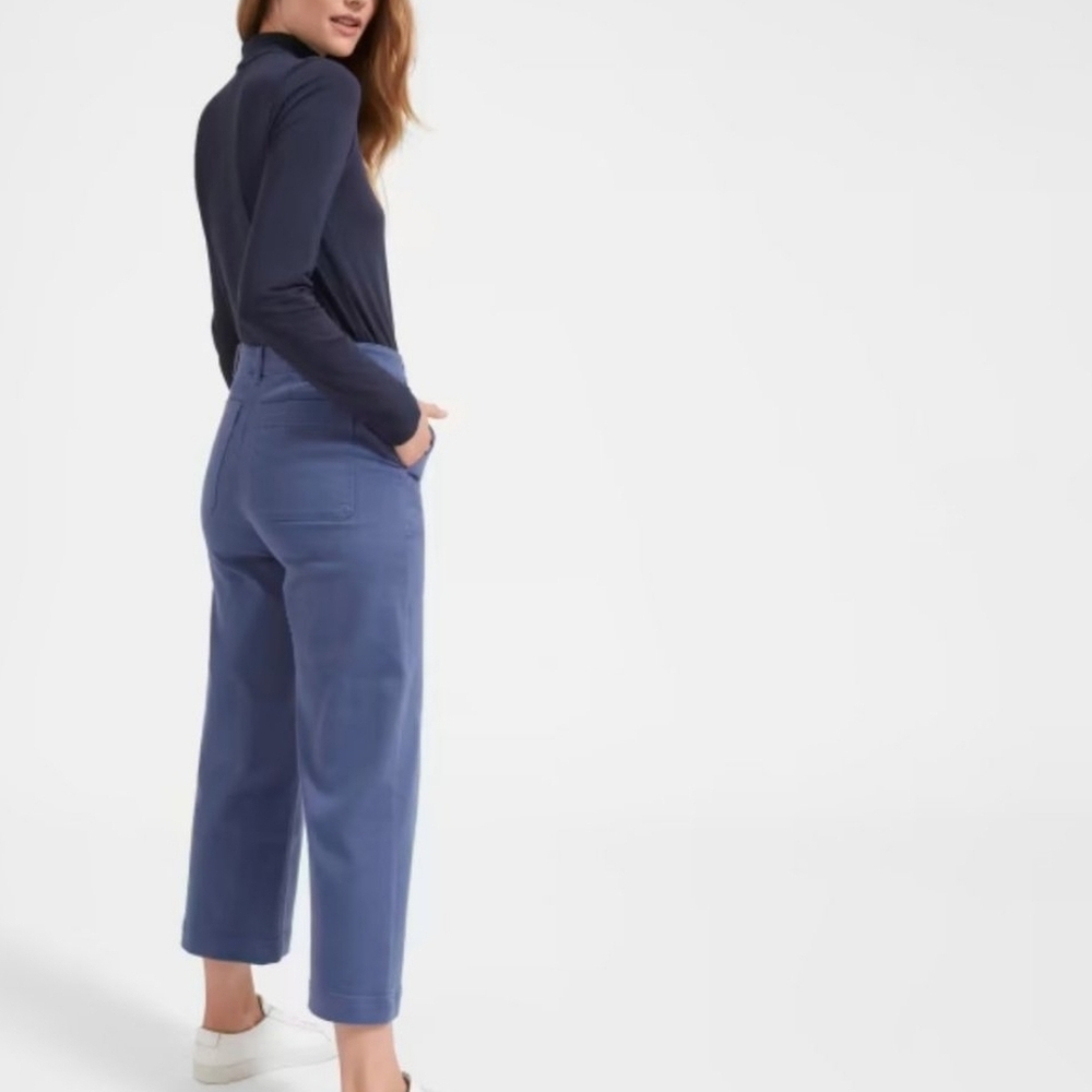 EVERLANE High Rise Wide Leg Utility Cropped Jeans